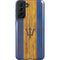 Barbados Flag Dark Wood Galaxy S21 FE Pro Case